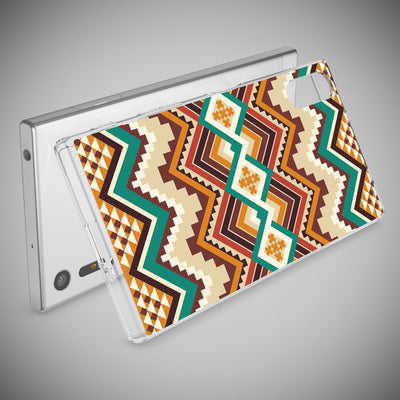 NALIA Handyhülle kompatibel mit Sony Xperia XZ, Slim Silikon Motiv Case Phone Cover Crystal Schutzhülle Dünn Durchsichtig, Etui Handy-Tasche Transparent Backcover Bumper Indian Pattern NALIA Protective Hülle