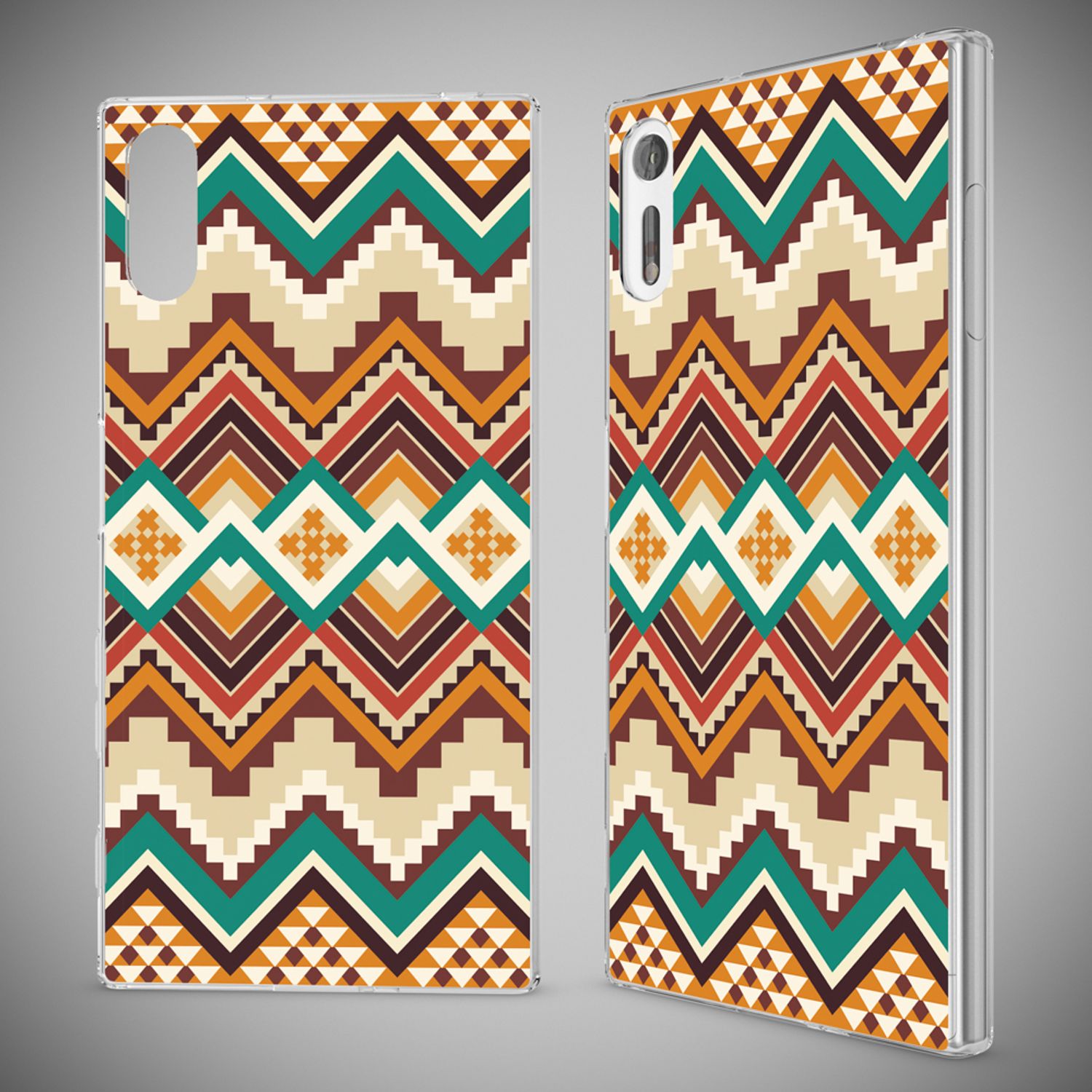 Sony Xperia XZ Handy Hülle von NALIA, Silikon TPU Motiv Case Cover Bumper Dünn Indian Pattern NALIA