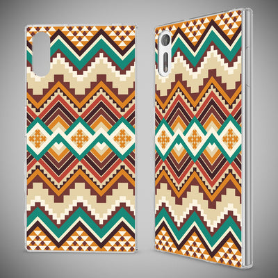 NALIA Handyhülle kompatibel mit Sony Xperia XZ, Slim Silikon Motiv Case Phone Cover Crystal Schutzhülle Dünn Durchsichtig, Etui Handy-Tasche Transparent Backcover Bumper Indian Pattern NALIA Protective Hülle