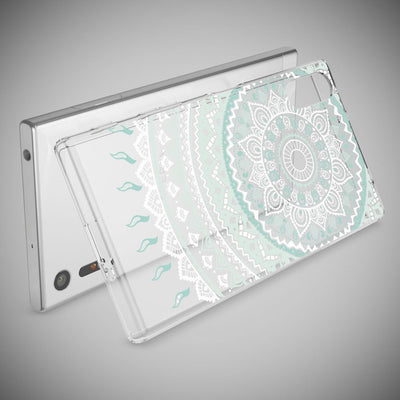 NALIA Handyhülle kompatibel mit Sony Xperia XZ, Slim Silikon Motiv Case Phone Cover Crystal Schutzhülle Dünn Durchsichtig, Etui Handy-Tasche Transparent Backcover Bumper Retro Lines NALIA Protective Hülle