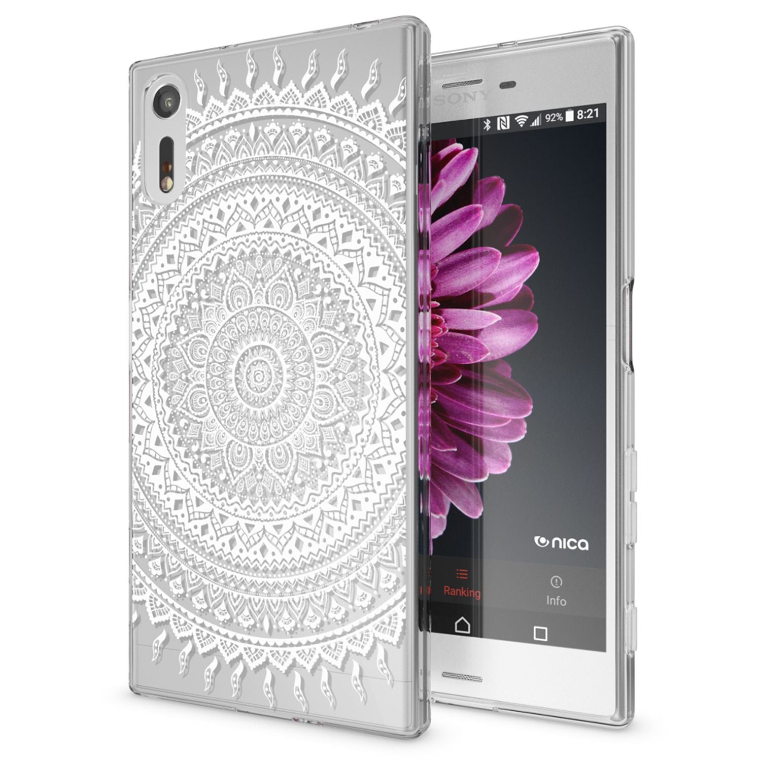 Sony Xperia XZ Handy Hülle von NALIA, Silikon TPU Motiv Case Cover Bumper Dünn Indian Pattern NALIA