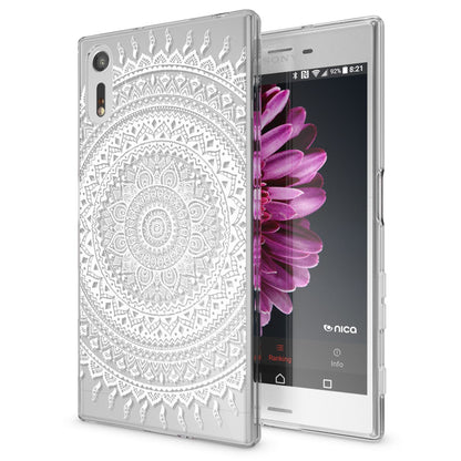 Sony Xperia XZ Handy Hülle von NALIA, Silikon TPU Motiv Case Cover Bumper Dünn Indian Pattern NALIA