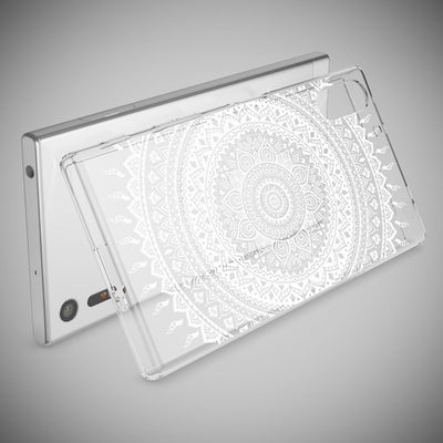 NALIA Handyhülle kompatibel mit Sony Xperia XZ, Slim Silikon Motiv Case Phone Cover Crystal Schutzhülle Dünn Durchsichtig, Etui Handy-Tasche Transparent Backcover Bumper Indian Pattern NALIA Protective Hülle
