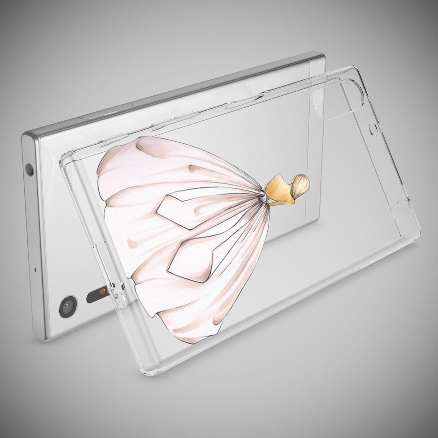 Sony Xperia XZ Handy Hülle von NALIA, Silikon TPU Motiv Case Cover Bumper Dünn Princess Pink NALIA