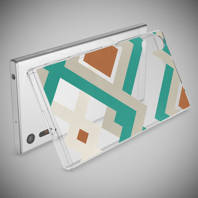 NALIA Handyhülle kompatibel mit Sony Xperia XZ, Slim Silikon Motiv Case Phone Cover Crystal Schutzhülle Dünn Durchsichtig, Etui Handy-Tasche Transparent Backcover Bumper Retro Lines NALIA Protective Hülle