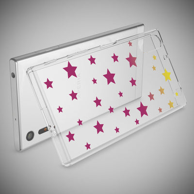 NALIA Handyhülle kompatibel mit Sony Xperia XZ, Slim Silikon Motiv Case Phone Cover Crystal Schutzhülle Dünn Durchsichtig, Etui Handy-Tasche Transparent Backcover Bumper Retro Lines NALIA Protective Hülle