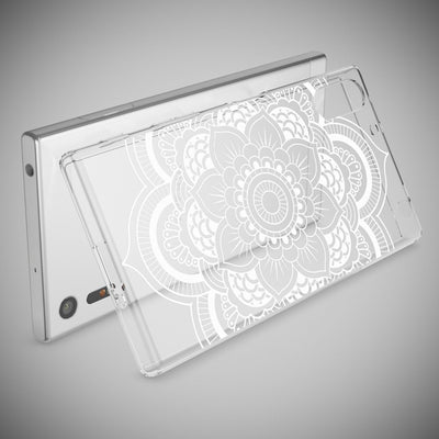 NALIA Handyhülle kompatibel mit Sony Xperia XZ, Slim Silikon Motiv Case Phone Cover Crystal Schutzhülle Dünn Durchsichtig, Etui Handy-Tasche Transparent Backcover Bumper Pattern Flowers NALIA Protective Hülle