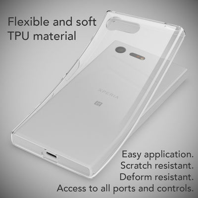 NALIA Transparente Silikonhülle für Sony Xperia X Compact – Anti-Gelb & Rutschfest – GLAZE (Handyhülle Kristallklar, Schlank & Stoßfest) – Marke aus Berlin Default Title NALIA Transparente Hülle