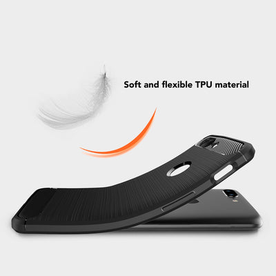 NALIA Silikonhülle für OnePlus 5T – Rutschfest & Matt – VORTEX (Gebürstete Optik & Carbon Design) – Marke aus Berlin Default Title NALIA Protective Hülle