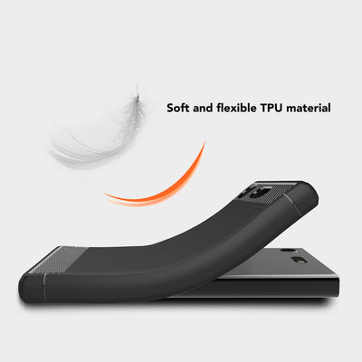 NALIA Silikonhülle für Sony Xperia XZ1 Compact – Rutschfest & Matt – VORTEX (Gebürstete Optik & Carbon Design) – Marke aus Berlin Default Title NALIA Protective Hülle