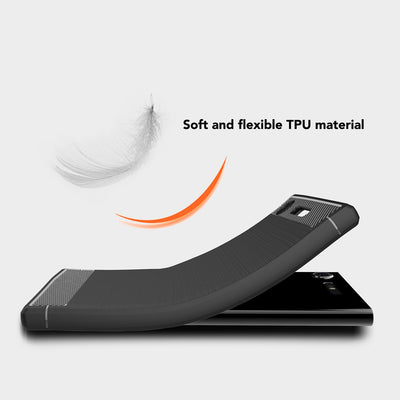 NALIA Silikonhülle für Sony Xperia XZ1 – Rutschfest & Matt – VORTEX (Gebürstete Optik & Carbon Design) – Marke aus Berlin Default Title NALIA Protective Hülle