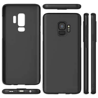 NALIA Ultra Slim Hardcase für Samsung Galaxy S9 – Anti-Fingerabdruck & 0.5mm Dünn – PUREFIT (Matt & Leicht) – Marke aus Berlin Schwarz NALIA SlimFit Hülle