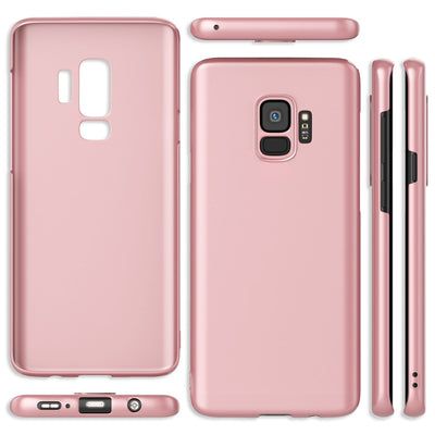 NALIA Ultra Slim Hardcase für Samsung Galaxy S9 – Anti-Fingerabdruck & 0.5mm Dünn – PUREFIT (Matt & Leicht) – Marke aus Berlin Rose Gold NALIA SlimFit Hülle