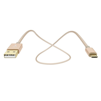 NALIA 2m Micro USB Kabel, Stabiles Nylon umflochtenes Sync Handy High Speed Ladekabel/ Datenkabel kompatibel mit z.B. Android Smartphones, Samsung, Huawei, HTC, LG, Sony, Nokia etc. - Gold NALIA Ladegerät