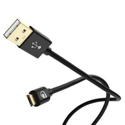 NALIA 1m Micro USB Kabel, Stabiles Nylon umflochtenes Sync Handy High Speed Ladekabel/ Datenkabel für Smartphone, Tablet, etc. (kompatibel mit Samsung, Huawei, HTC, LG, Sony, Nokia etc.) - Schwarz NALIA Ladegerät