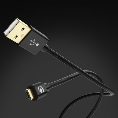 NALIA 1m Micro USB Kabel, Stabiles Nylon umflochtenes Sync Handy High Speed Ladekabel/ Datenkabel für Smartphone, Tablet, etc. (kompatibel mit Samsung, Huawei, HTC, LG, Sony, Nokia etc.) - Schwarz NALIA Ladegerät