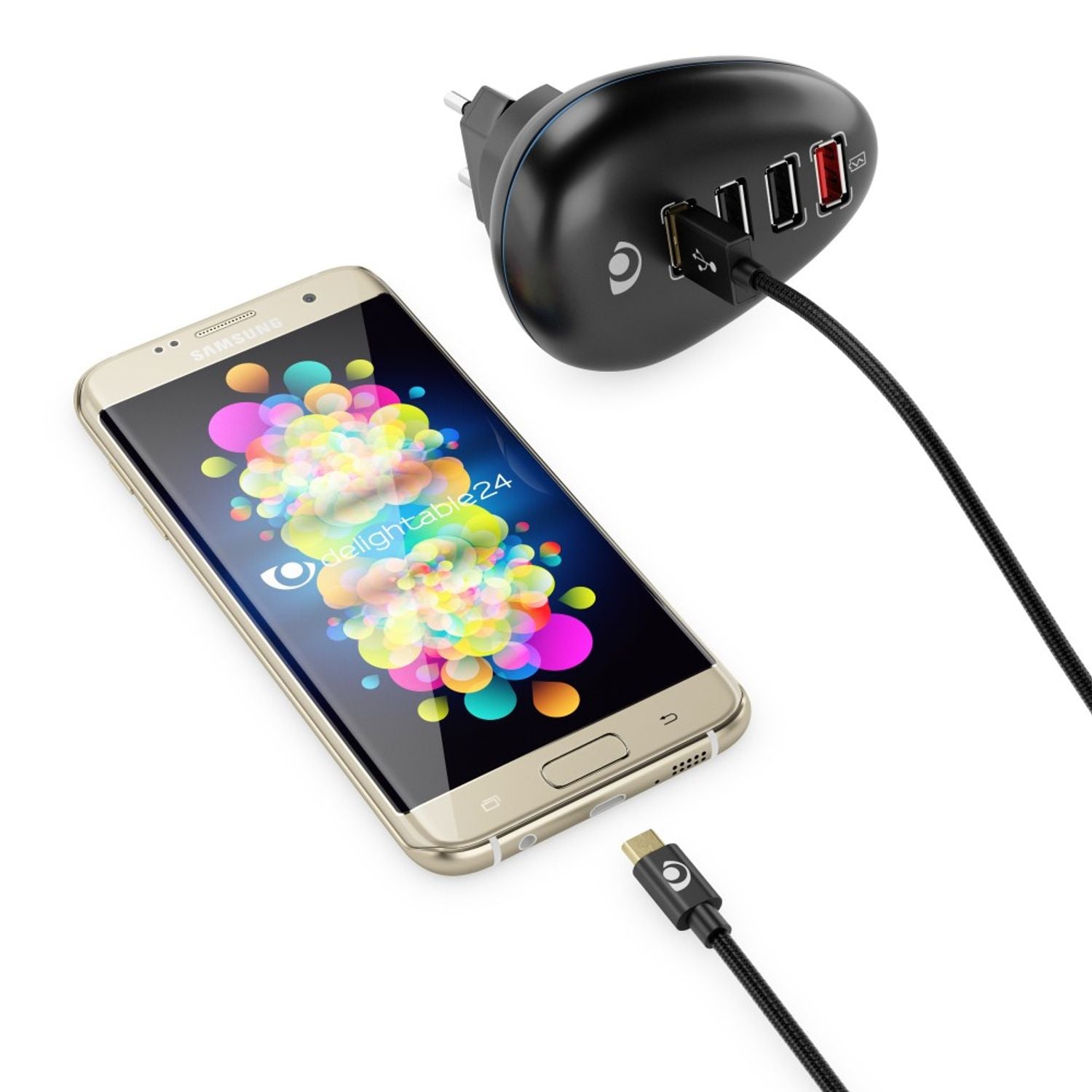 NALIA 3m Micro USB Kabel, Stabiles Sync Handy High Speed Ladekabel Datenkabel