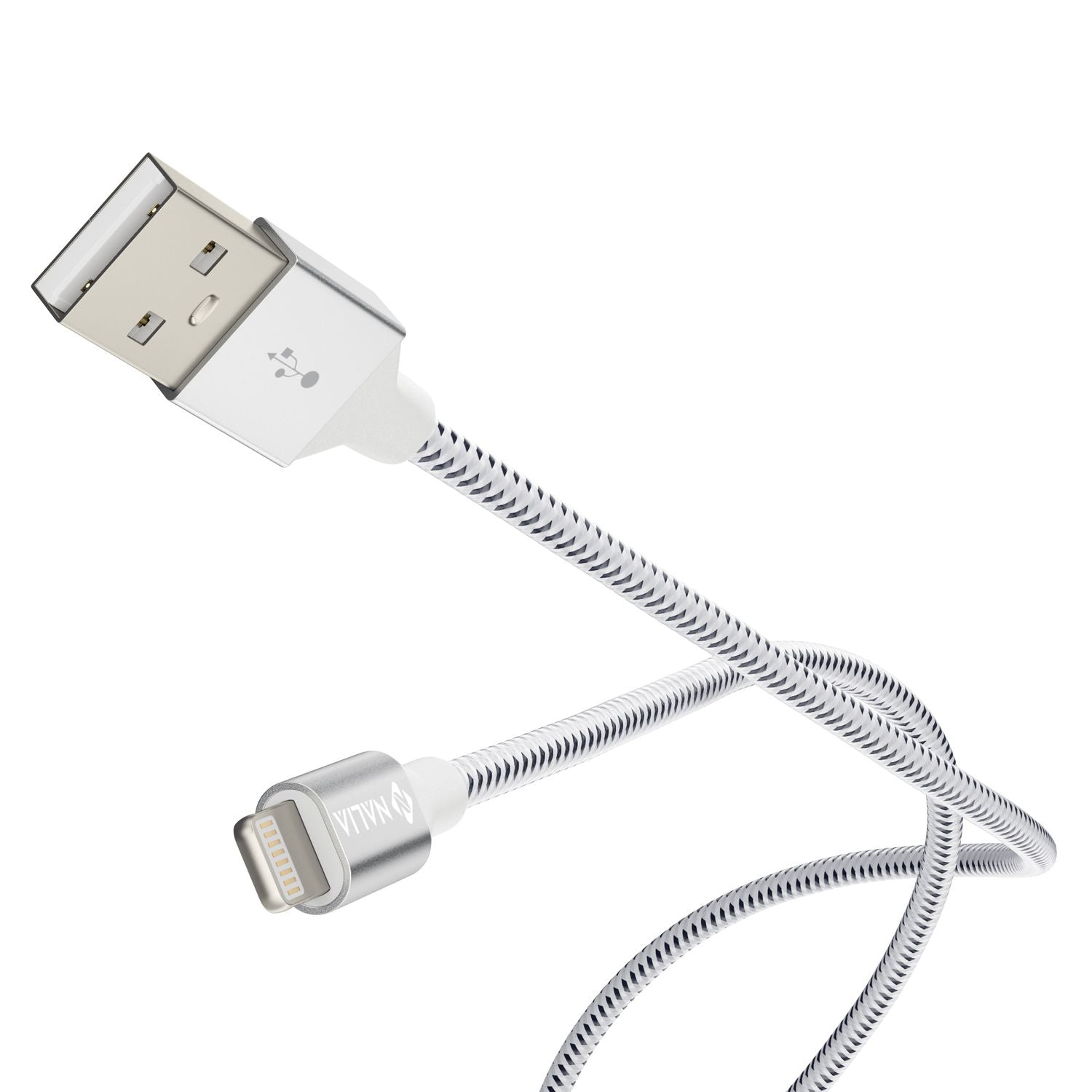 NALIA 2m USB Sync Daten Kabel für iPhone iPad iPod, Ladekabel Nylon Phone Cable