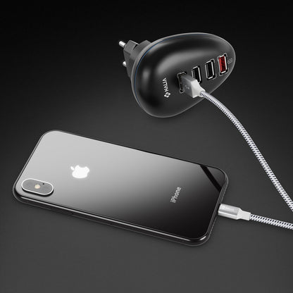 NALIA 2m USB Sync Daten Kabel für iPhone iPad iPod, Ladekabel Nylon Phone Cable