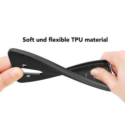 NALIA Leder-Look Hülle kompatibel mit Huawei Mate 10 Pro, Ultra-Slim Silikon Handyhülle Case Cover, Dünne Smartphone Schutzhülle, Etui Handy-Tasche Backcover Bumper, TPU Gummihülle - Schwarz Default Title NALIA Protective Hülle