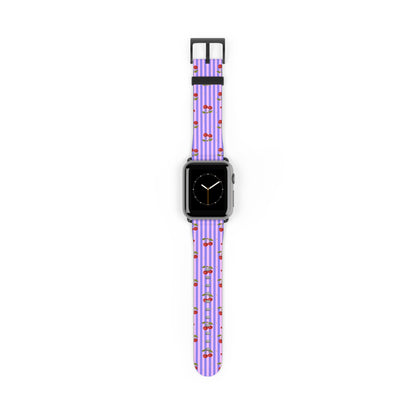 Cherie - Apple Watch Armband 38-41mm & 42 (ab Serie 10) 38 - 41 mm Black Matte Printify Accessories