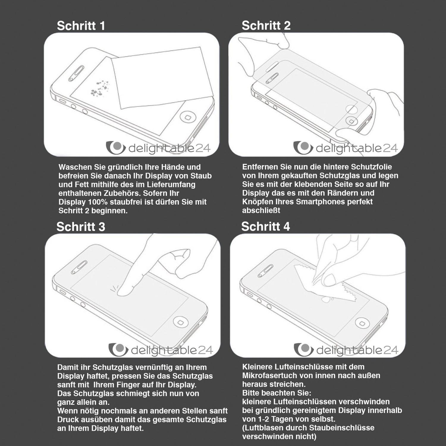 NALIA Schutzglas für Huawei Honor 7, 9H Full Cover Displayschutz Tempered Glass NALIA