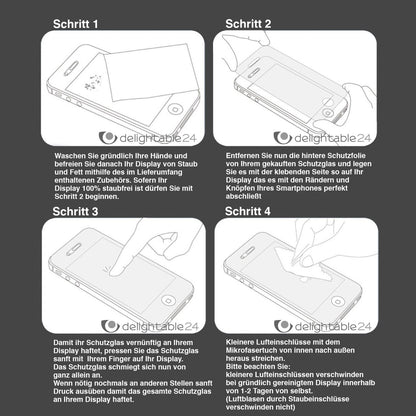 NALIA Schutzglas für Huawei Honor 7, 9H Full Cover Displayschutz Tempered Glass NALIA