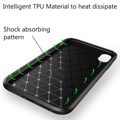NALIA Silikonhülle für iPhone XR – Rutschfest & Matt – VORTEX (Gebürstete Optik & Carbon Design) – Marke aus Berlin Default Title NALIA Protective Hülle