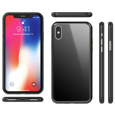 NALIA Magnetische 360° Glas Hülle kompatibel mit iPhone XS Max, Ultra-Slim Hard-Case Dünnes Hartglas Back-Cover mit Rahmen & Display-Schutz, Full-Body Schutzhülle Bumper Handy-Tasche Gelb NALIA GlasSchutz