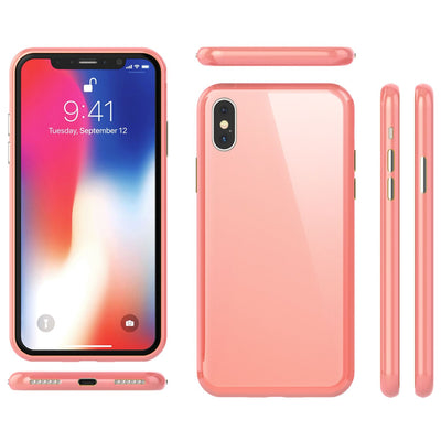 NALIA Magnetische 360° Glas Hülle kompatibel mit iPhone XS Max, Ultra-Slim Hard-Case Dünnes Hartglas Back-Cover mit Rahmen & Display-Schutz, Full-Body Schutzhülle Bumper Handy-Tasche Gelb NALIA GlasSchutz