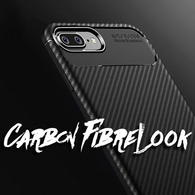 NALIA Silikonhülle für iPhone 7 Plus / 8 Plus – Rutschfest & Matt – VORTEX (Gebürstete Optik & Carbon Design) – Marke aus Berlin Default Title NALIA Protective Hülle