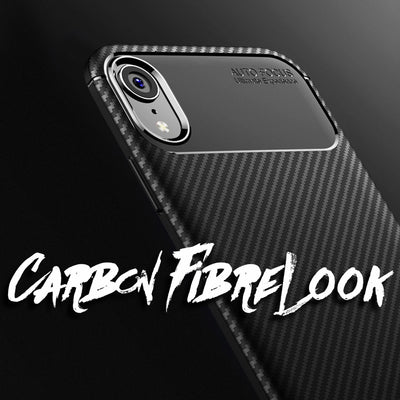 NALIA Silikonhülle für iPhone XR – Rutschfest & Matt – VORTEX (Gebürstete Optik & Carbon Design) – Marke aus Berlin Default Title NALIA Protective Hülle