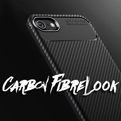 NALIA Silikonhülle für iPhone 7 / 8 / SE 2020 / SE 2022 – Rutschfest & Matt – VORTEX (Gebürstete Optik & Carbon Design) – Marke aus Berlin Default Title NALIA Protective Hülle