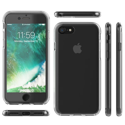 NALIA 360° Hülle für iPhone 7 / 8 / SE 2020 / SE 2022 – Vorne & Hinten Schutz – 360GUARD (Full-Body Case) – Marke aus Berlin Transparent NALIA Transparente Hülle