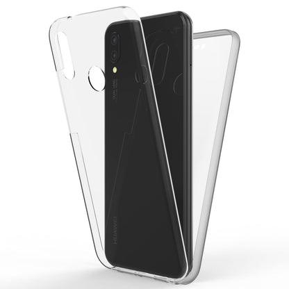 NALIA 360 Grad Handy Hülle für Huawei P20 Lite, Full Cover Case Rundum Bumper Transparent NALIA Transparente Hülle