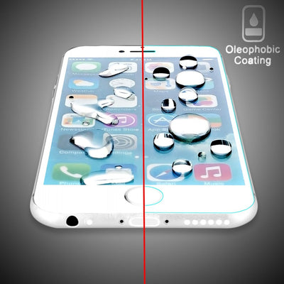 NALIA Schutzglas kompatibel mit iPhone 6 / 6S, Full-Cover Displayschutz Handy-Folie, 9H Härte Glas-Schutzfolie Bildschirm-Abdeckung, Schutz-Film Screen Protector Tempered Glass - Transparent (weiß) NALIA GlasSchutz