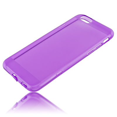 NALIA Handyhülle kompatibel mit iPhone 6 6S, Ultra-Slim Silikon Case Crystal Schutz-Hülle Dünn Durchsichtig, Handy-Tasche Etui Telefon-Schale Back-Cover Thin-Fit Smart-Phone Bumper - Lila Transparent NALIA Transparente Hülle