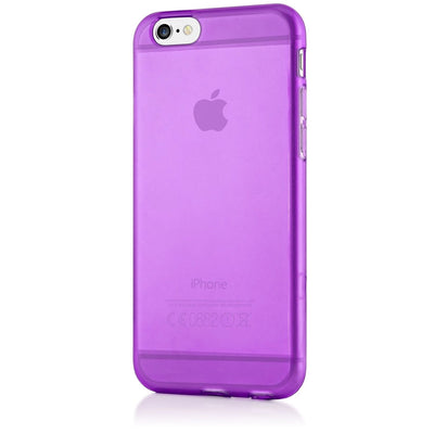 NALIA Handyhülle kompatibel mit iPhone 6 6S, Ultra-Slim Silikon Case Crystal Schutz-Hülle Dünn Durchsichtig, Handy-Tasche Etui Telefon-Schale Back-Cover Thin-Fit Smart-Phone Bumper - Lila Transparent NALIA Transparente Hülle