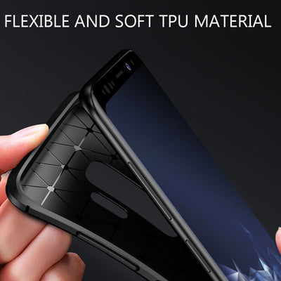 NALIA Silikonhülle für Samsung Galaxy S9 Plus – Rutschfest & Matt – VORTEX (Gebürstete Optik & Carbon Design) – Marke aus Berlin Default Title NALIA Protective Hülle