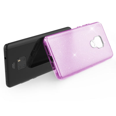 NALIA Glitzerhülle für Huawei Mate 20 – Funkelnder Glitzer-Look & Grip – SHINEPOP (Silikon Case) – Marke aus Berlin Lila NALIA Protective Hülle