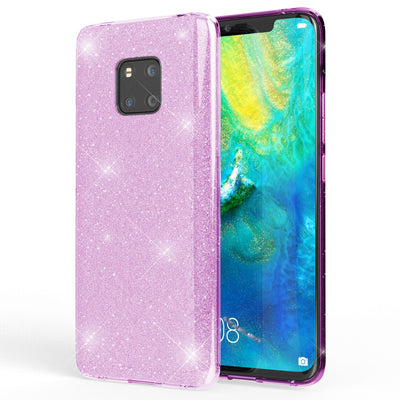 NALIA Glitzerhülle für Huawei Mate 20 Pro – Funkelnder Glitzer-Look & Grip – SHINEPOP (Silikon Case) – Marke aus Berlin Türkis NALIA Protective Hülle