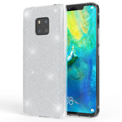 NALIA Glitzerhülle für Huawei Mate 20 Pro – Funkelnder Glitzer-Look & Grip – SHINEPOP (Silikon Case) – Marke aus Berlin Gold NALIA Protective Hülle