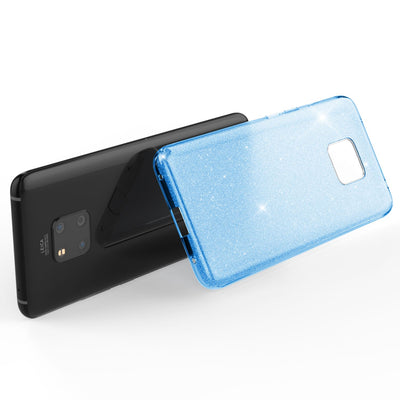 NALIA Glitzerhülle für Huawei Mate 20 Pro – Funkelnder Glitzer-Look & Grip – SHINEPOP (Silikon Case) – Marke aus Berlin Türkis NALIA Protective Hülle
