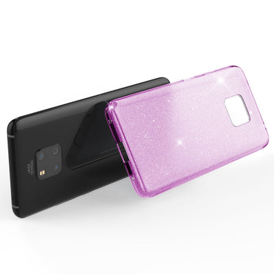 NALIA Glitzerhülle für Huawei Mate 20 Pro – Funkelnder Glitzer-Look & Grip – SHINEPOP (Silikon Case) – Marke aus Berlin Türkis NALIA Protective Hülle