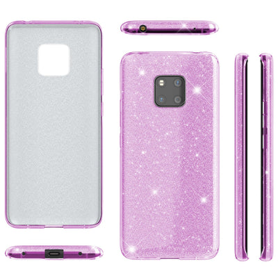 NALIA Glitzerhülle für Huawei Mate 20 Pro – Funkelnder Glitzer-Look & Grip – SHINEPOP (Silikon Case) – Marke aus Berlin Türkis NALIA Protective Hülle