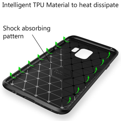 NALIA Silikonhülle für Samsung Galaxy S9 – Rutschfest & Matt – VORTEX (Gebürstete Optik & Carbon Design) – Marke aus Berlin Default Title NALIA Protective Hülle