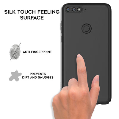 NALIA Ultra Slim Hardcase für Huawei Y7 (2018) – Anti-Fingerabdruck & 0.5mm Dünn – PUREFIT (Matt & Leicht) – Marke aus Berlin NALIA SlimFit Hülle