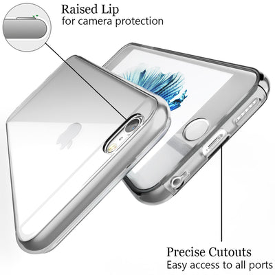 NALIA 360° Hülle für iPhone 6 / 6s – Vorne & Hinten Schutz – 360GUARD (Full-Body Case) – Marke aus Berlin Schwarz NALIA Transparente Hülle