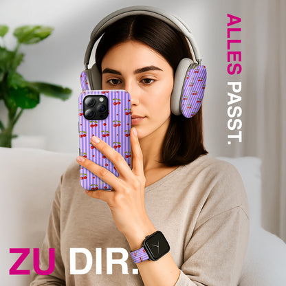 Cherie - Apple Watch Armband 44-49mm & 42 (Serie 1-3) 44-49mm & 42 (Serie 1-3) Matt Silber NALIA Kunstleder Armband