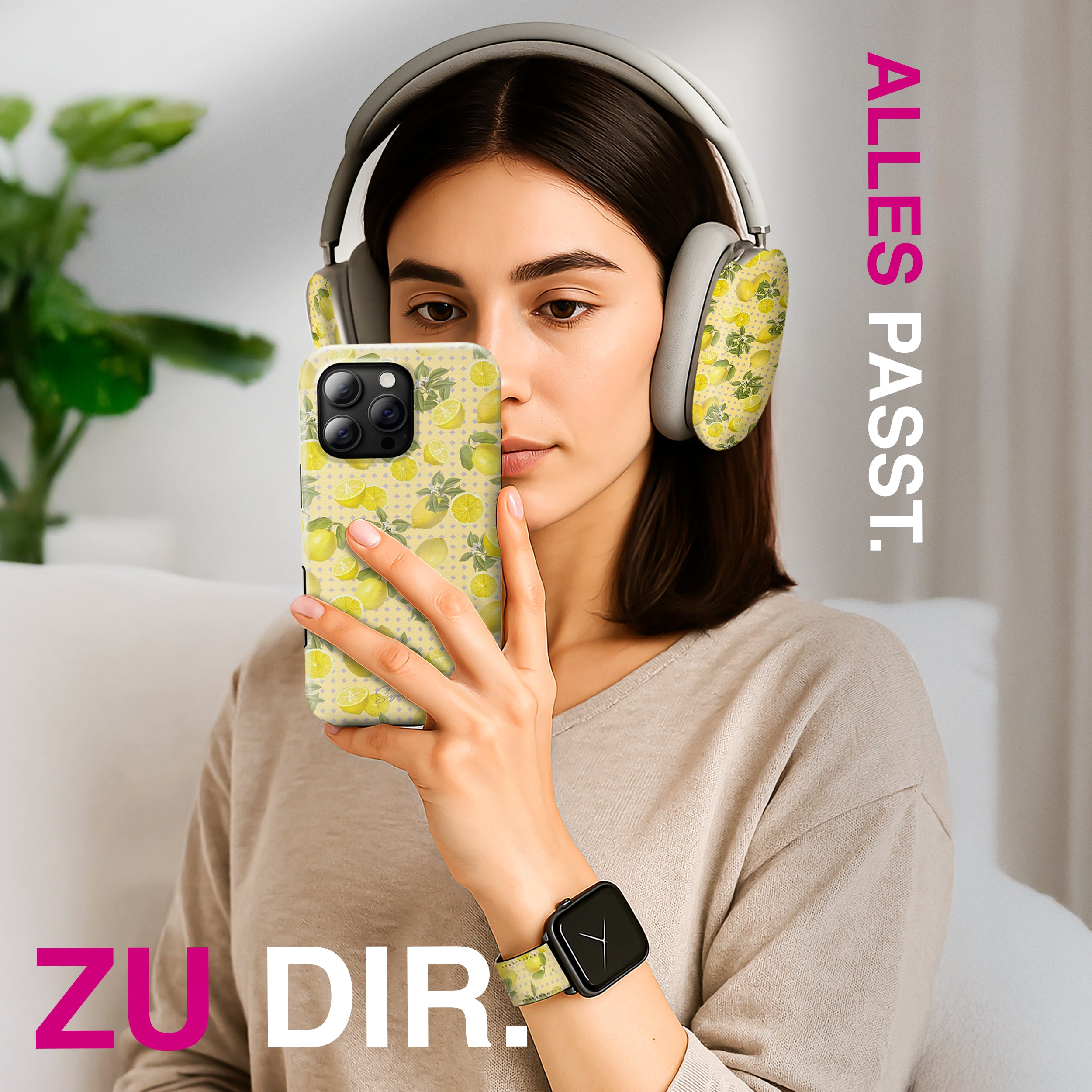 Limona - Apple Watch Armband 38-41mm & 42 (ab Serie 10) 38-41mm & 42 (ab Serie 10) Matt Silber NALIA Kunstleder Armband